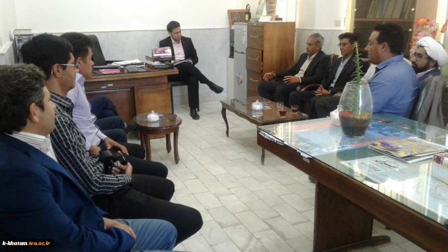 رئیس و کارکنان آموزشکده امین خاتم  با دکتر آغاز سرپرست جدید جهاد کشاورزی  دیدار کردند