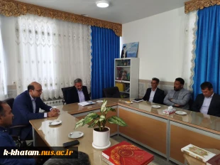 دیدار رئیس و پرسنل آموزشکده ملی مهارت خاتم با رئیس جدید آموزش و پرورش شهرستان خاتم  2