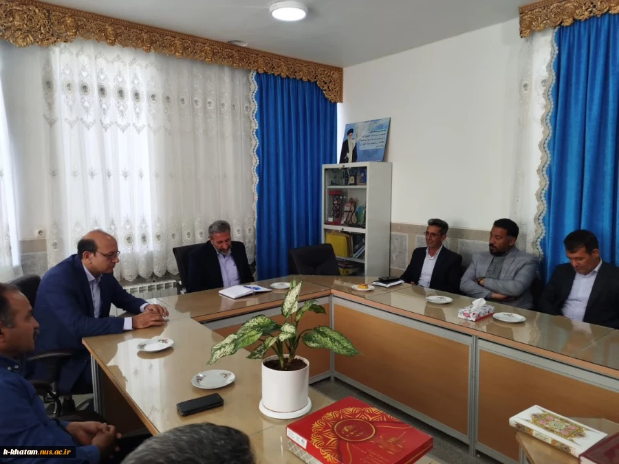 دیدار رئیس و پرسنل آموزشکده ملی مهارت خاتم با رئیس جدید آموزش و پرورش شهرستان خاتم  2