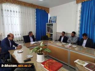 دیدار رئیس و پرسنل آموزشکده ملی مهارت خاتم با رئیس جدید آموزش و پرورش شهرستان خاتم  3