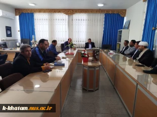 دیدار رئیس و پرسنل آموزشکده ملی مهارت خاتم با رئیس جدید آموزش و پرورش شهرستان خاتم  4