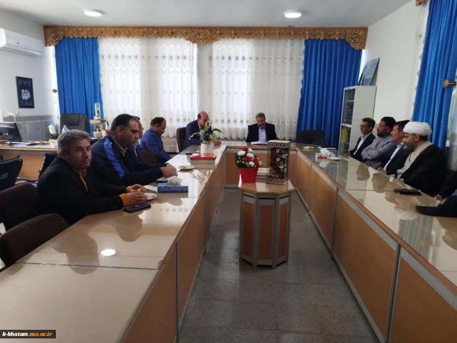 دیدار رئیس و پرسنل آموزشکده ملی مهارت خاتم با رئیس جدید آموزش و پرورش شهرستان خاتم  4