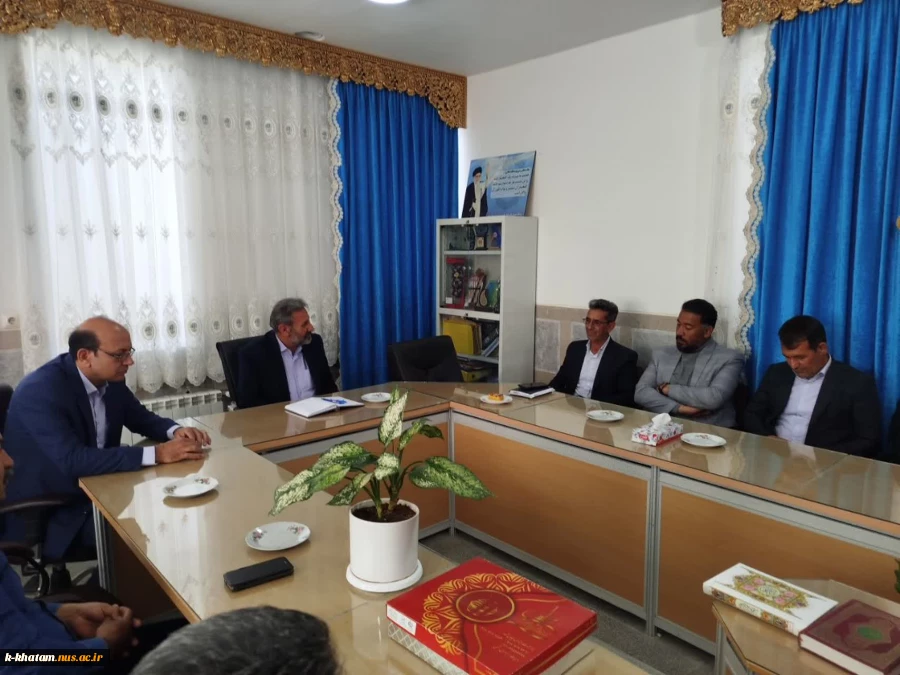 دیدار رئیس و پرسنل آموزشکده ملی مهارت خاتم با رئیس جدید آموزش و پرورش شهرستان خاتم  5