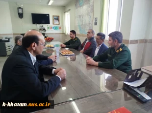 دیدار رئیس و پرسنل آموزشکده ملی مهارت خاتم با فرمانده ناحیه مقاومت سپاه خاتم 5