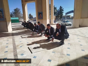 ادای احترام کارکنان آموزشکده ملی مهارت خاتم«امین» به مقام شامخ شهدا 3